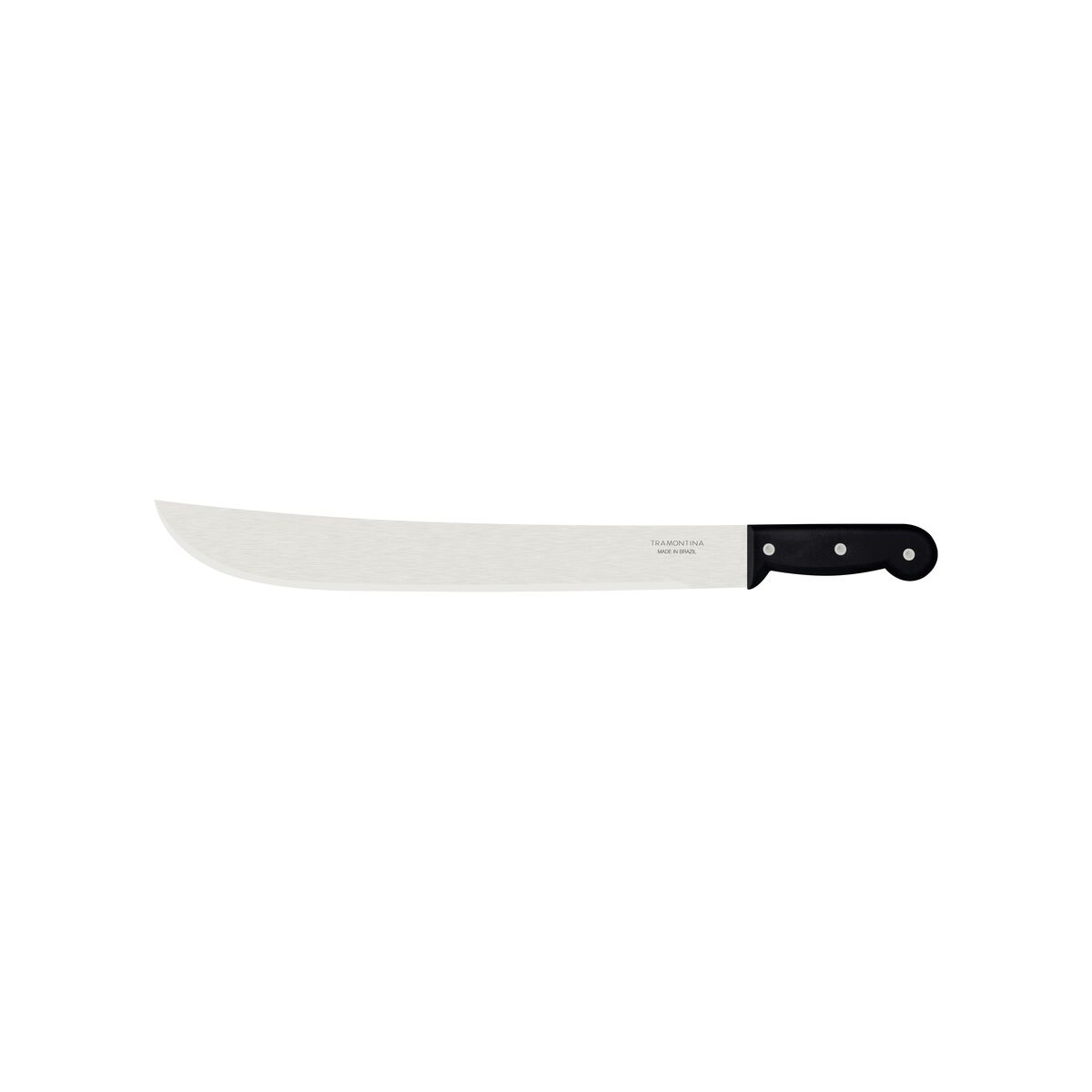 MACHETE TRAMONTINA CON LÁMINA EN ACERO AL CARBONO Y MANGO DE POLIPROPILENO NEGRO 16"